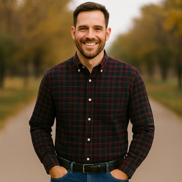 Cremieux Men's XL Multi Color Button Down Long Sleeve Shirt - Picture 1 of 5